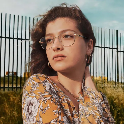 Vista 2 de Dollger Gafas de luz azul para mujer, gafas de juegos de computadora, ojo de gato, gafas de bloqueo de luz azul Matal
