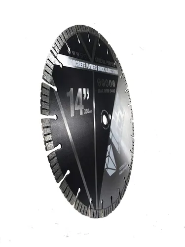 Vista 3 de Paquete de 5 cuchillas de diamante segmentadas turbo de uso general de 0.472 in para hormigón