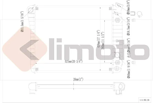 Vista 2 de Radiador Compatible con Chevrolet Camaro Firebird 1982-1986 2.5L L4 5.0L V8 KLI965