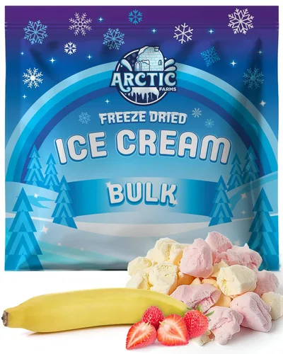 Vista 6 de Arctic Farms Trozos de Helado Liofilizado Empaquetados y en Caja - No se Derrite (1 libra, S'mores)
