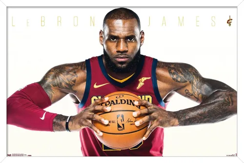 Vista 13 de Trends International NBA Cleveland Cavaliers - Lebron James Wall Poster, 14.725" x 22.375", Barnwood Framed Version Versión enmarcada Barnwood