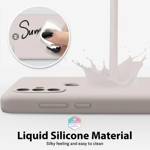 Vista 4 de oakxco para Motorola Moto G Power 2022 Funda de teléfono/Moto G Play 2023 Funda de teléfono de silicona líquida, goma de goma delgada y suave en gel