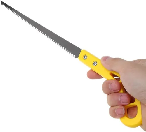 Vista 7 de AIIONP Sierra de mano portátil para exteriores de 9 pulgadas, 3 piezas, ideal para camping, jardinería, supervivencia, senderismo, cortar madera