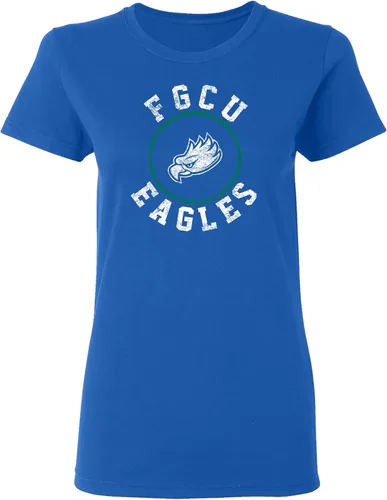 Vista 7 de NCAA - Camiseta para mujer, diseño de círculo envejecido, color del equipo, universidad