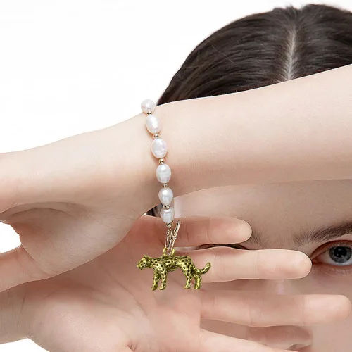 Vista 7 de 30 dijes de leopardo de aleación 3D de guepardo, dijes de animales de imitación de gato grande, accesorios para pulseras, collares, aretes