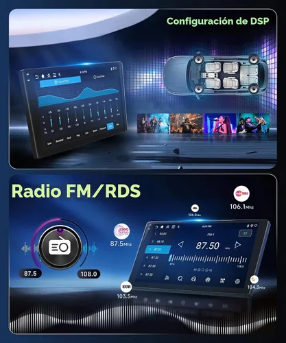 Vista 7 de 4G+128G Android 15 Radio de coche para Honda Civic 2006 2007 2008 2009 2010
