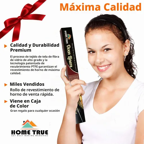 Vista 7 de Home True Ovenliner - Alfombrilla antiadherente para microondas, tostadora, color negro, 70 x 16.25 pulgadas