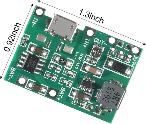 Vista 3 de 5 unids 18650 litio Li-ion cargador módulo+5 unids 18650 soporte de batería para batería de litio 18650 carga rápida Boost Mobile Power Protection