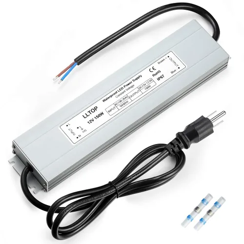 Vista 9 de LLTOP Controlador LED 60 Vatios Impermeable IP67 Fuente de Alimentación AC100-264V a 12V DC 5A Transformador de Bajo Voltaje Adaptador Ultra Delgado