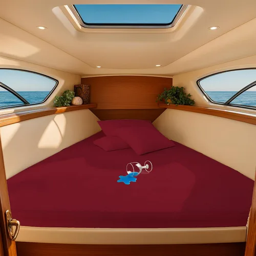 Vista 14 de SGI Bedding Protector de colchón impermeable prémium After V Berth, protector de cama de estilo ajustado, funda de colchón impermeable de algodón