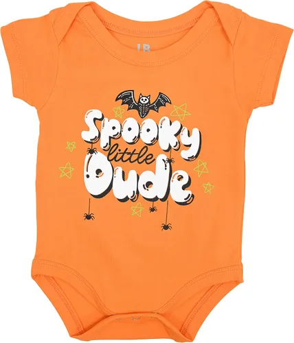 Vista 3 de Traje unisex de 2 piezas bordado Haunt It Layette para bebé Haunt It