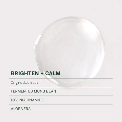Vista 2 de FACETORY Urban Calm - Suero hidratante Vita con frijol mungo fermentado y 10% niacinamida, suero facial que aumenta el brillo para mujeres