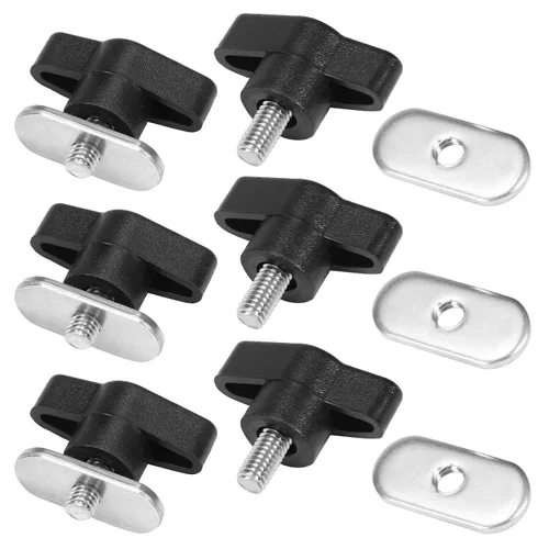 Vista 7 de Lixada 6 juegos de tornillos de kayak tuercas hardware para riel canoa kayak pista montaje sistema pesca barco accesorios