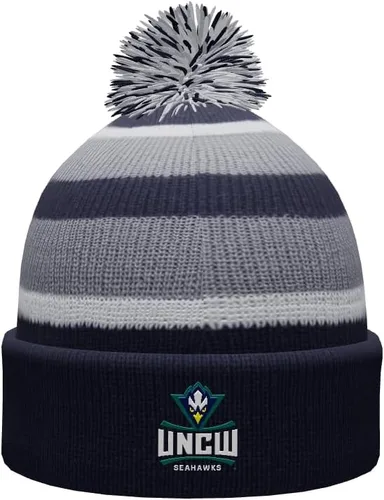 Vista 20 de NCAA Prime - Gorro de punto de invierno con pompón plegable