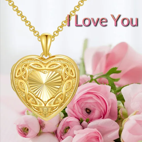 Vista 6 de SOULMEET Personalized Silver Locket Necklace That Holds Pictures Photo Keep Someone Near to You, Memorial Custom Lockets Necklaces Letters Engraving