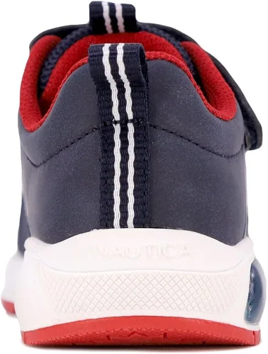 Vista 5 de Nautica Tenis deportivos para correr con luz intermitente para niños y niñas, modernos y divertidos para niños y niñas, disponibles en tallas