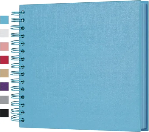 Vista 62 de potricher Álbum de Recortes DIY de 7 x 7 Pulgadas, 40 Páginas, Tapa Dura, Papel Kraft, Álbumes de Fotos para Recortes, Libro de Recuerdos para Bodas