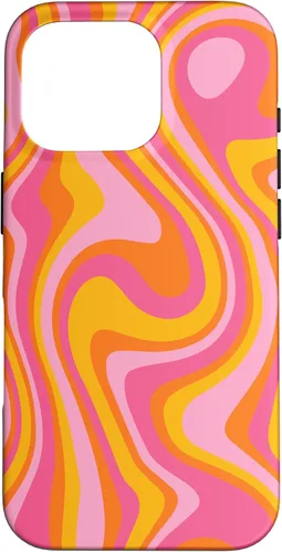 Vista 20 de Retro Groovy Liquid Swirl Hippie 70's 80's Psychedelic Phone Case for iPhone 17