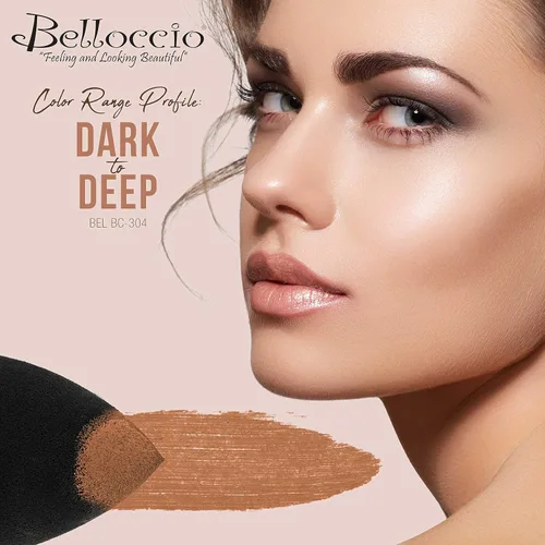 Vista 3 de Belloccio Corrector de maquillaje de sombra oscura de alta definición, tarro de 0.18 oz, oculta imperfecciones, oculta imperfecciones, círculos