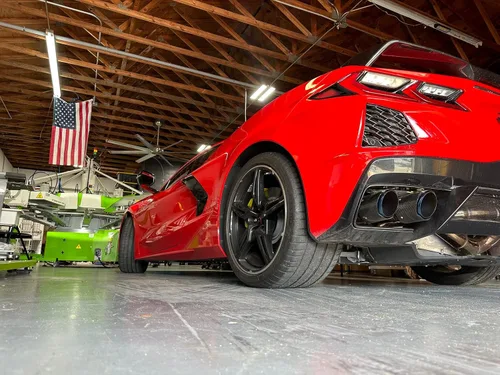 Vista 5 de Ink Trendz C8 Matrix Next Generation Corvette Racing - Camiseta de algodón de manga corta unisex con gráficos