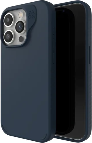 Vista 7 de [Usado] ZAGG Manhattan Snap - Funda para iPhone 15 Pro, funda de silicona de alta calidad, material de grafeno duradero, superficie lisa con un Negro