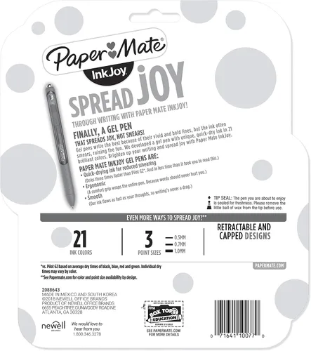Vista 7 de Paper Mate InkJoy - Bolígrafos de tinta de gel y punta fina