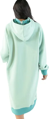Vista 2 de Lazy One Sudadera con capucha de gran tamaño, ropa de dormir cómoda, vestido de suéter para mujer