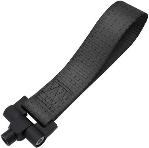 Vista 2 de Xotic Tech - Correa de remolque negra con adaptador de orificio de remolque compatible con Chevrolet Camaro 2016 2017 2018 2019 2020 2021 2022 2023