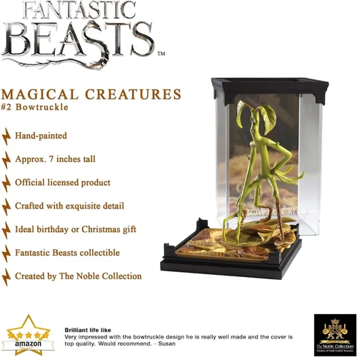 Vista 3 de The Noble Collection Animales fantásticos criaturas mágicas: No.2 Bowtruckle