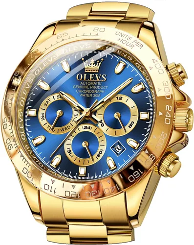 Vista 12 de OLEVS Relojes de esqueleto para hombre, reloj de pulsera de diamantes de lujo, automático, mecánico, automático, luminoso, impermeable