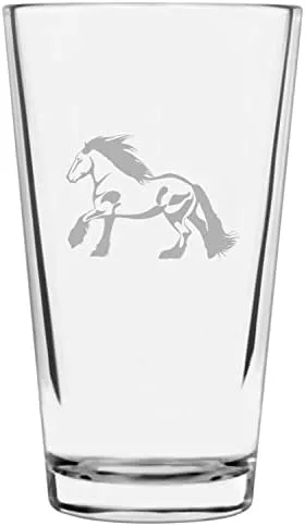 Vista 75 de Shetland Pony (cuerpo) - Vaso de pinta grabado con temática de caballo alternativo de 16 onzas