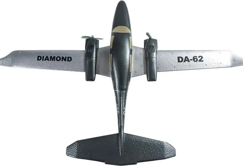 Vista 4 de Avión de control remoto RC Avión RTF 2 Chanel Control de radio Avión de diamante para principiantes Envergadura 21.654 in (2 baterías)