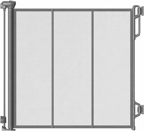 Vista 11 de Spaceany Puerta retráctil reforzada para bebés o puerta de malla para perros, fácil de usar para escaleras, puertas, pasillos, interiores
