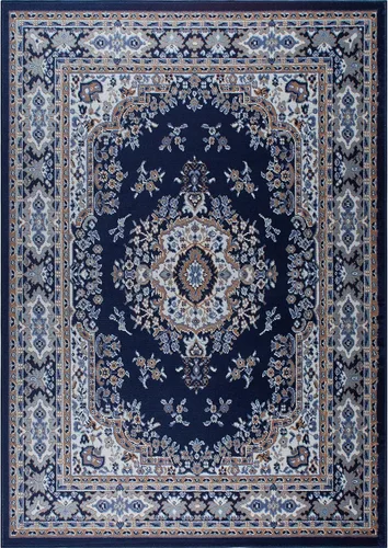 Vista 9 de Home Dynamix Premium Sakarya Alfombra de Área Tradicional con Medallón, Azul Marino/Marrón, 5'2"x7'4