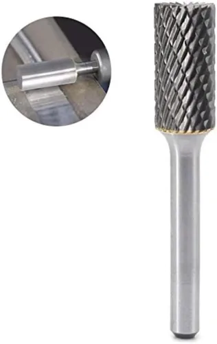 Vista 3 de SB-5 - Lima de rebabas rotativas de doble corte con forma de cilindro de carburo de tungsteno