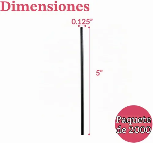 Vista 3 de Prestee Agitadores de café de plástico, 2000 unidades, 5 pulgadas, pajitas de plástico, bebidas y palitos de café, palitos de cóctel Swizzle