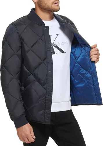 Vista 3 de Calvin Klein Mens Reversible Diamond Quilted Jacket