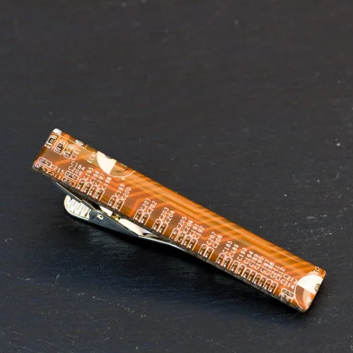 Vista 21 de Clip de corbata para placa de circuito, regalo único para geek de la computadora