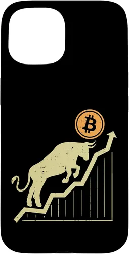 Vista 6 de Bitcoin Bull Graph Bullish BTC Crypto Cryptocurrency Trader Case for iPhone 17