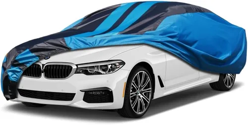 Vista 42 de Kaugung Funda impermeable para automóvil BMW Serie 3 (1999-2025), cubierta exterior completa para automóviles, ligera, resistente al sol, UV
