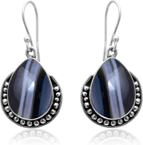 Vista 39 de Veracity Jewelry - Aretes de plata de ley con piedras preciosas para mujeres y niñas, regalo para su cumpleaños, aniversario, esposa, mamá, novia