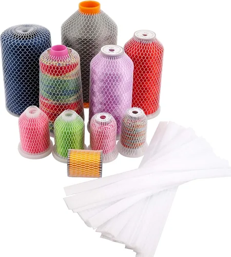 Vista 6 de New brothread Bobina de red de hilo de 20 yardas para diferentes tamaños de bordado de costura y bobines/conos de hilo de servidor, corte