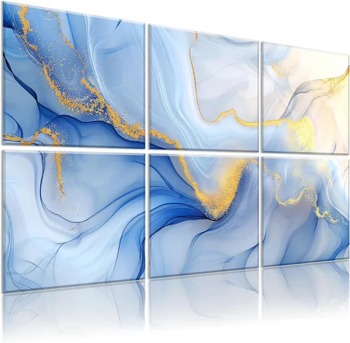 Vista 33 de Paneles acústicos decorativos, paquete de 8 paneles de arte de pared grandes absorbentes de sonido de 48 x 32 pulgadas, paneles de espuma