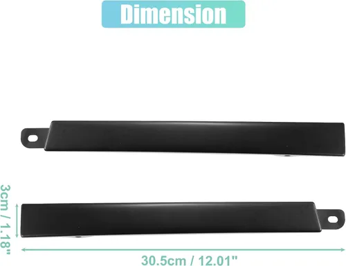 Vista 4 de X AUTOHAUX Par de Rejillas de Relleno del Parachoques Delantero Inferior de los Faros Lado del Conductor y Pasajero para Toyota Tacoma 2WD 1997-2000