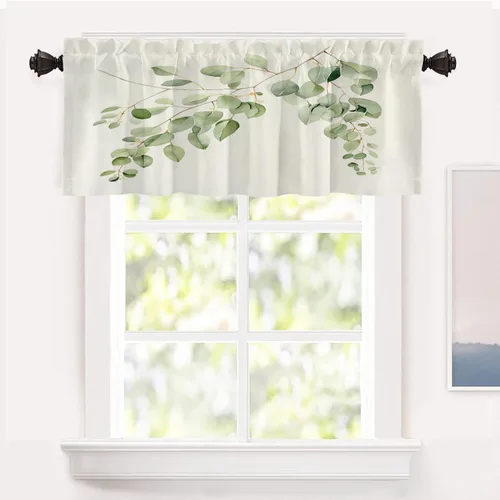Vista 37 de Shrahala Cortinas blancas S inspiradoras para ventanas de cocina, cortinas negras con palabras cristianas para cafetería, cortinas opacas