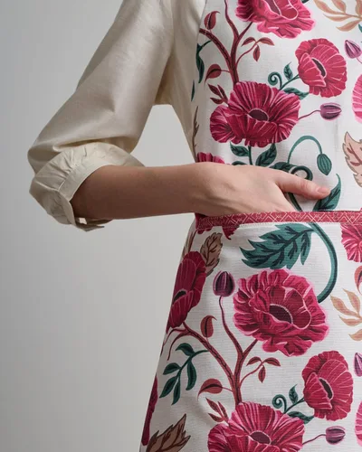 Vista 1154 de Maison d' Hermine Delantales para mujer con bolsillo, 100% algodón (27.50 x 31.50 pulgadas)