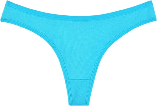 Vista 4 de Paquete de 6 tangas de algodón para mujer ropa interior transpirable para bikini