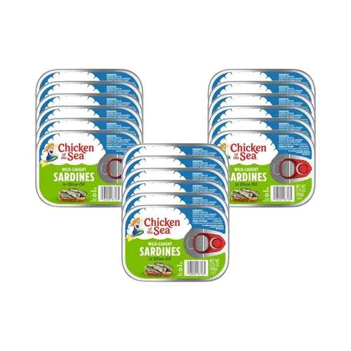 Vista 9 de Chicken of the Sea - Sardinas en salsa picante de Louisiana, 3.53 onzas. Paquete (Caja de 36), Sardinas capturadas en el medio silvestre