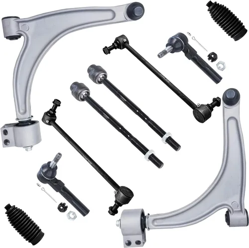 Vista 612 de Detroit Axle - Kit de suspensión frontal de 10 piezas para Dodge Avenger 2008-2014, Chrysler Sebring 2007-2010, 2 brazos de control inferiores, 2
