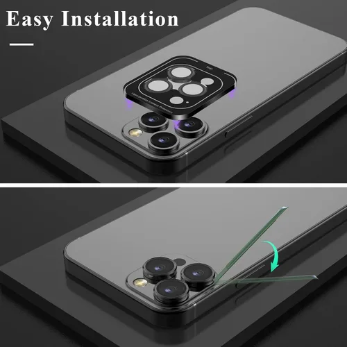 Vista 6 de YWXTW Protector de lente de cámara diseñado para iPhone 14 Pro Max, protector de lente de cámara para iPhone 14 Pro, protector de lente de cámara